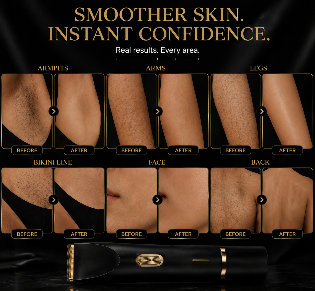 Bikini Trimmer for Women, Electric Shaver and Razor Rechargeable 2-In-1 Body and Facial Epilator, Dual Heads for Painless Trimming of Pubic Hair, Face, Underarms and Legs, Summer Gift,Dorm Essentials Tiktokshopbacktoschool