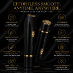 Bikini Trimmer for Women, Electric Shaver and Razor Rechargeable 2-In-1 Body and Facial Epilator, Dual Heads for Painless Trimming of Pubic Hair, Face, Underarms and Legs, Summer Gift,Dorm Essentials Tiktokshopbacktoschool