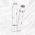 Bikini Trimmer for Women, Electric Shaver and Razor Rechargeable 2-In-1 Body and Facial Epilator, Dual Heads for Painless Trimming of Pubic Hair, Face, Underarms and Legs, Summer Gift,Dorm Essentials Tiktokshopbacktoschool
