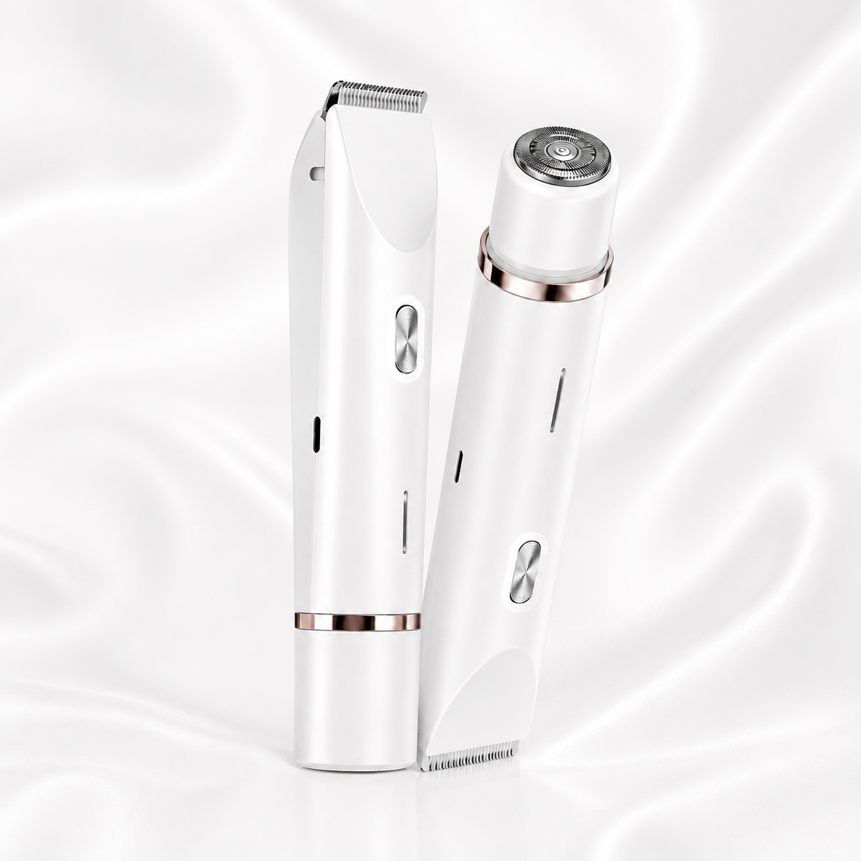 Bikini Trimmer for Women, Electric Shaver and Razor Rechargeable 2-In-1 Body and Facial Epilator, Dual Heads for Painless Trimming of Pubic Hair, Face, Underarms and Legs, Summer Gift,Dorm Essentials Tiktokshopbacktoschool