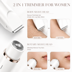 Bikini Trimmer for Women, Electric Shaver and Razor Rechargeable 2-In-1 Body and Facial Epilator, Dual Heads for Painless Trimming of Pubic Hair, Face, Underarms and Legs, Summer Gift,Dorm Essentials Tiktokshopbacktoschool